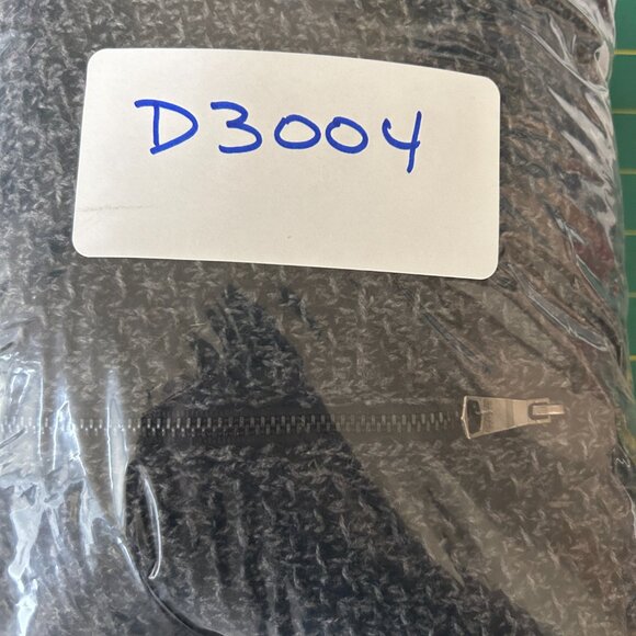 Banana Republic Mens Cotton Wool Black Gray Zip Front Cardigan Sweater Sz Large - Picture 12 of 12